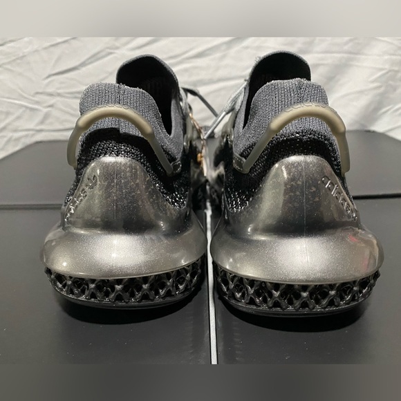 Adidas 4D fusio “Black Silver Metallic” MENS size 8 running training gym - Picture 5 of 7